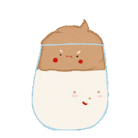 pleinjein coffee adorable milk quarantine Sticker