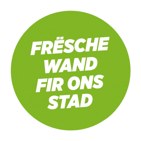 DeiGreng giphyupload déi gréng Sticker