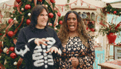 Friends Waiting GIF by The Great British Bake Off