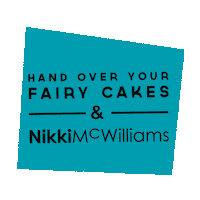 Charm Launch Party Hand Over Your Fairy Cakes Sticker by Nikki McWilliams