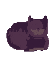 Cat Spinning Sticker by pixel jeff