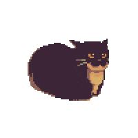 Cat Sticker by pixel jeff