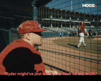 Baseball Razorback GIF by Hogs+