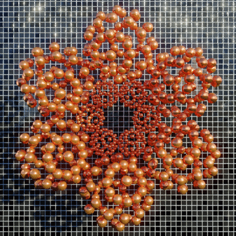 symmetryinchaos giphyupload abstract #geometry #pattern #blender #3d #art #b3d GIF