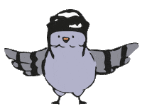 Pigeon Krakow Sticker by Samorząd Studentów Wydziału Polonistyki UJ