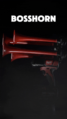 bosshorncom giphyupload air horn portable train horn milwaukee train horn GIF