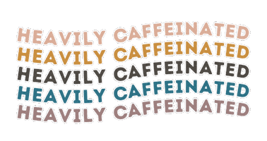 Tired Coffee Sticker by kynyoubelieveit