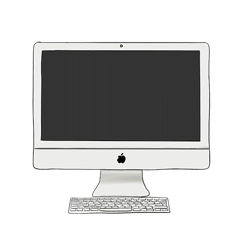 Work Apple Sticker by Kamila Zaczek-Klimek