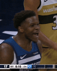 Excited Nba GIF by Minnesota Timberwolves