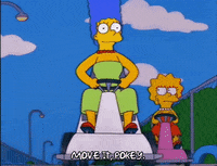 chasing marge simpson GIF