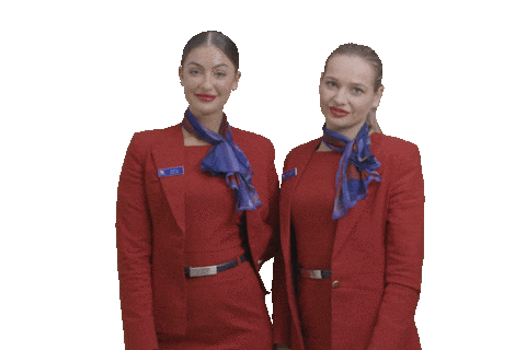 Cabin Crew Friends Sticker by Virgin Australia