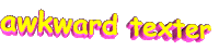 awkward back and forth Sticker by AnimatedText