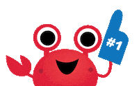 Crab Sticker