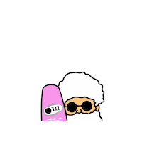 CORALPARK wakeboard ハッピー おじさん ぼーど Sticker