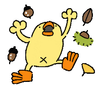 Bird Chicken Sticker by ぴょろりんちょ（ひよこ人間ぴよ）