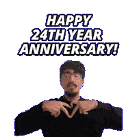Happy 24Th Anniversary Sticker