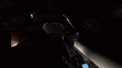 EchoGames gaming space nope flying GIF