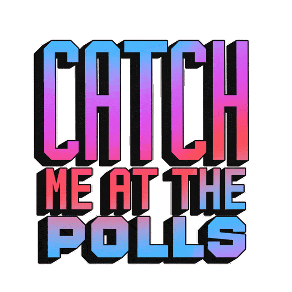 Typography Voting Sticker by coopidydoopidy