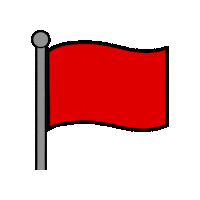 Red Flag Sticker by Sampsoid