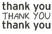 Thank You Sticker by Peggy Dollface