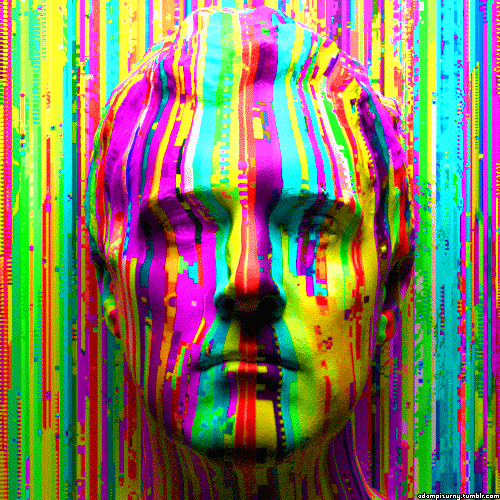 glitch rainbow GIF by adampizurny