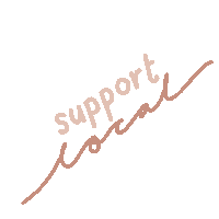 artbyjaela support local support local support local artists Sticker