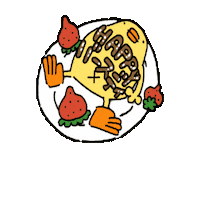 Happy Birthday Bird Sticker by ぴょろりんちょ（ひよこ人間ぴよ）