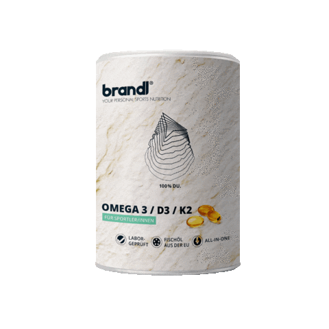 Omega 3 D3 Sticker by Brandl Nutrition