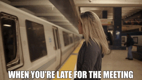 Late For Meeting Emily Peacock GIF