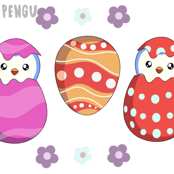Easter Eggs Penguin Sticker by Pudgy Penguins