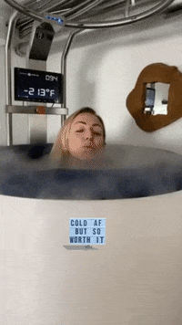 cryocafe beauty health wellness cold GIF