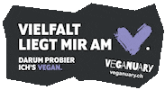 Veganfood Veganuary Sticker by vegan.ch