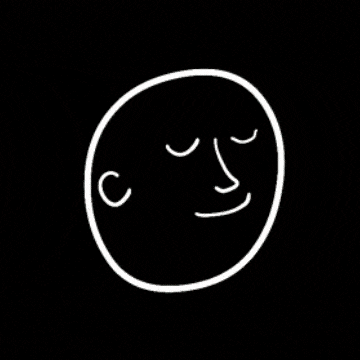 line drawing animated head butt flatulence GIF