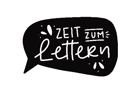 Lettering Letterlover Sticker