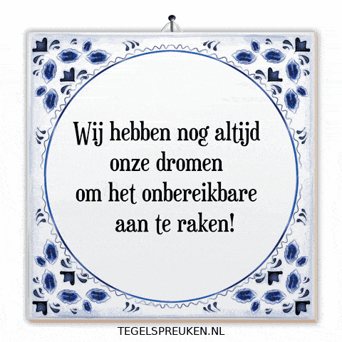 Hoop Nl GIF by Tegelspreuken.nl