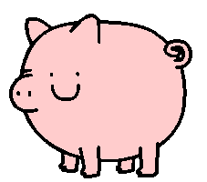 pig lol Sticker by CsaK