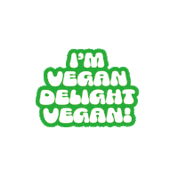 Vegan Delight Sticker by PEACHPOPO