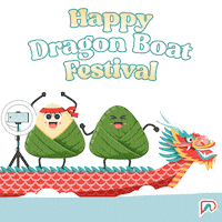 Dragon Boat Dancing Sticker by Passionationco