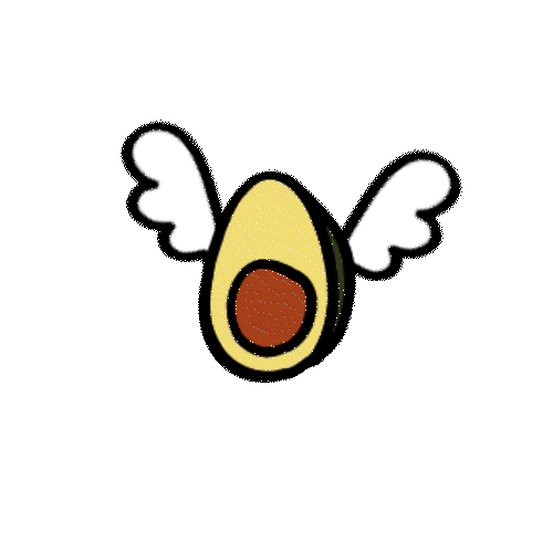 Avocado Avocat Sticker by Devor.me