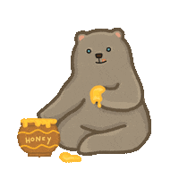 Hungry Bear Sticker by BearLyfe