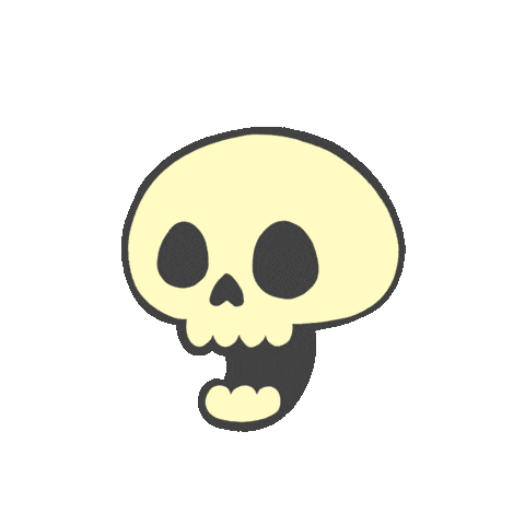 Laugh Skull Sticker