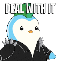 So What Deal With It Sticker by Pudgy Penguins