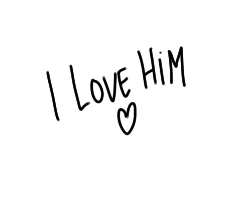 Heart Text Sticker