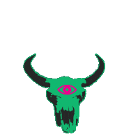 Bunkhouse love art music festival Sticker