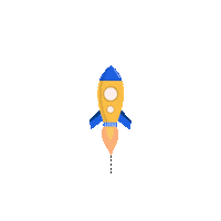 Space Flying Sticker by Seedble