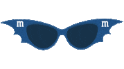 mmsitalia halloween scary sunglasses bat Sticker