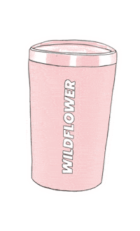 WildflowerSpace love cool pink coffee Sticker
