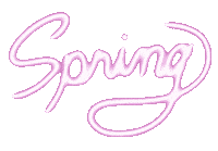 yuruneon neon spring word sakura Sticker