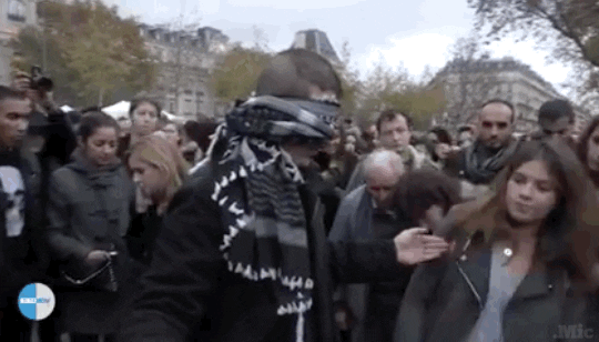 paris attacks hug GIF