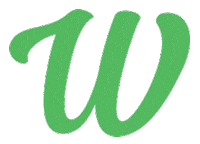 W Sticker by Weedly